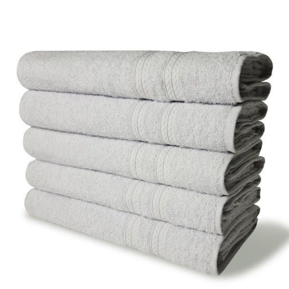5 Toalhas Super Felpudas Grande E Grossa Algodão 80x150 Branco