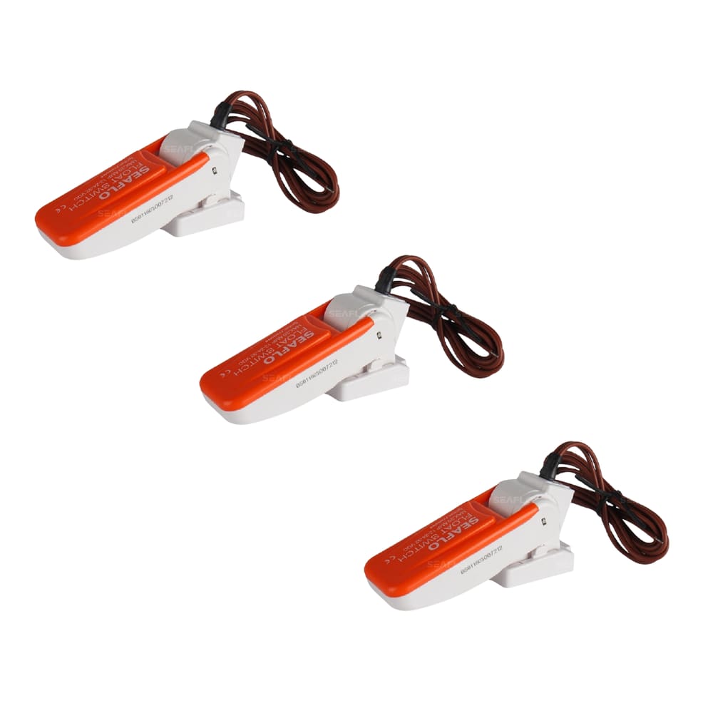 Kit 3 Automático Bomba de Porão SEAFLO 12V 24V 32V ATÉ 20A