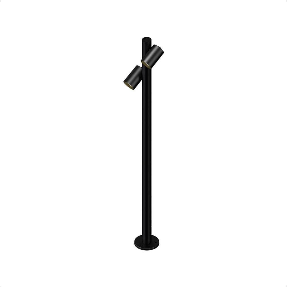 Luminária Poste De Jardim Taschibra Moderno Wabi 100 Mr16 Bivolt Preto