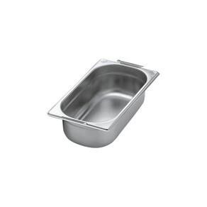 Cuba Tramontina 1-3 Em Aço Inox Com Alças Moveis Profundidade 65 Mm - Aço 430