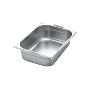 Cuba Tramontina 1/2 Em Aço Inox Com Alças Moveis Profundidade 100 Mm - Aço 304