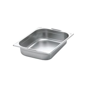 Cuba Tramontina 1-2 Em Aço Inox Com Alças Moveis Profundidade 65 Mm - Aço 304