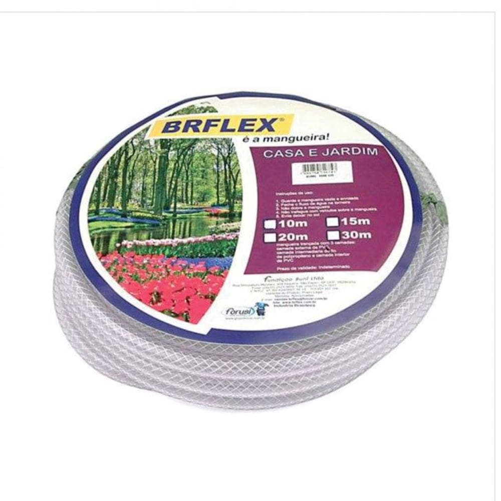 Mangueira 10m Trançada BRFlex Cristal