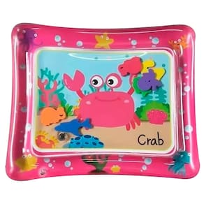 Tapete de Água Almofada Inflável para Bebê Rosa 60x50cm