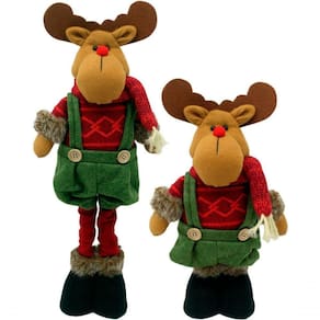 Boneco Decorativo Alce Scoth Enfeite Pernas Ajustáveis 50m