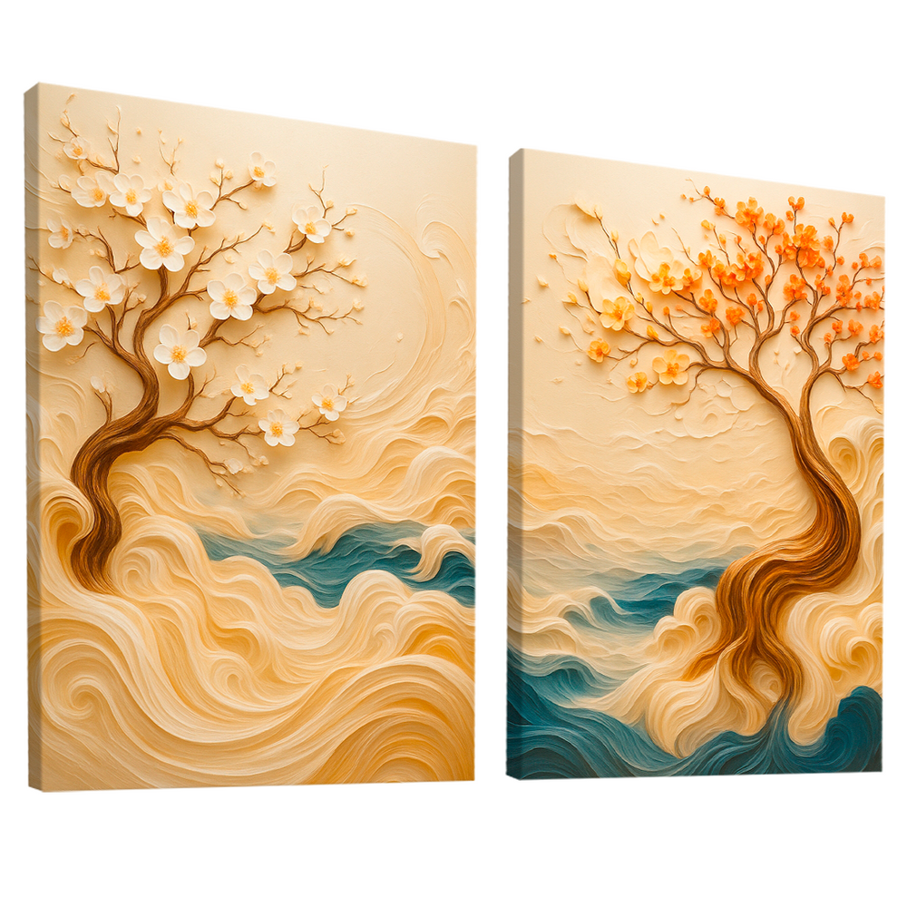 Quadro Decorativo Duo Árvore da Sabedoria 3D