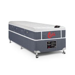 Cama Box + Colchão Castor Solteiro Plush Light 120x203x61cm