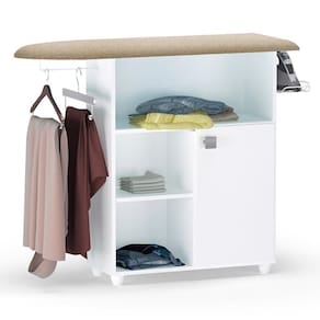 Tábua De Passar Roupa Mariana Com Balcão 1 Porta Branco - Ajl Móveis Branco