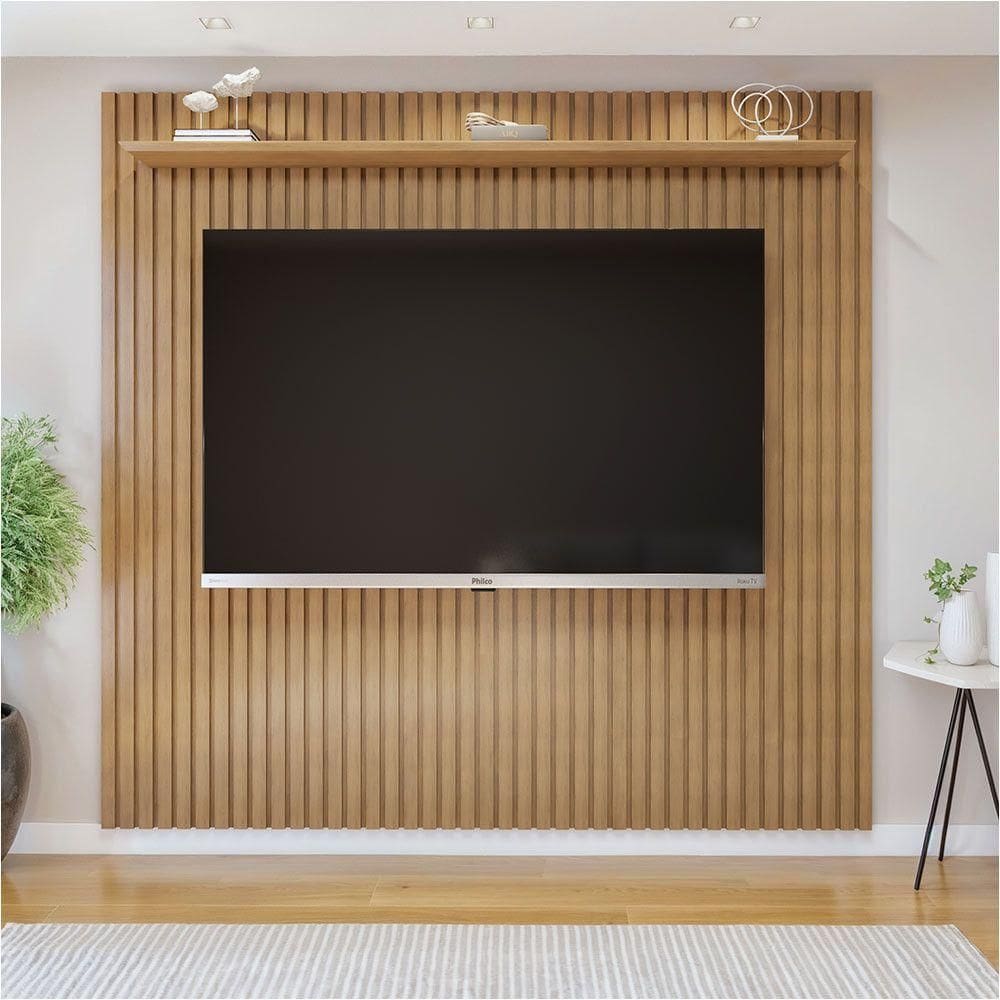 Painel Suspenso 227,6 Cm Vitória 100% Mdf Cinamomo
