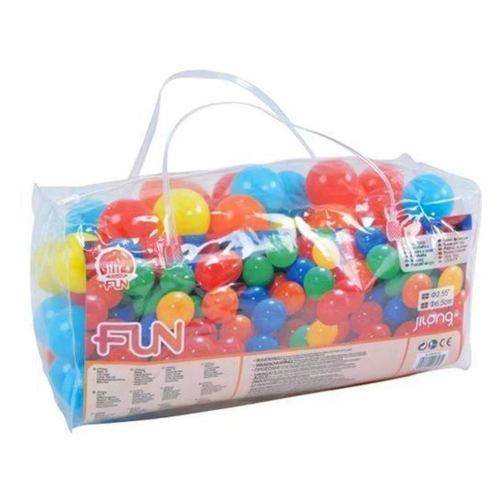Kit Com 100 Bolinhas Coloridas Jilong