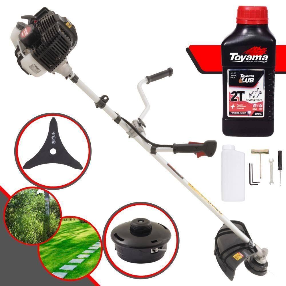 Roçadeira Kw52le Kawashima C- Lâmina 3 Pontas + óleo Toyama