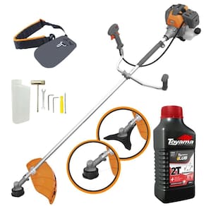 Roçadeira Tekna Rl430p Faca 3 Pontas E Carretel +óleo Toyama