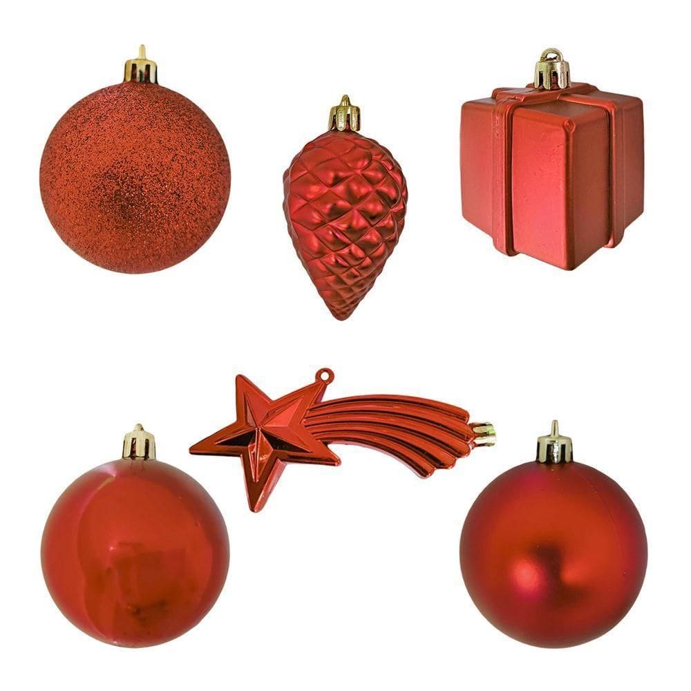 Bolas De Natal Kit Misto 26 Unidades