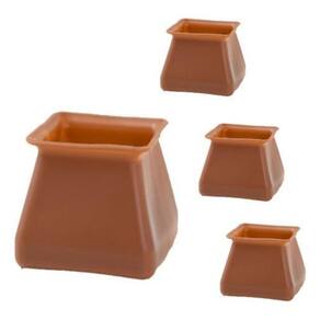 Kit 20 Protetores Quadrados Para Pés De Moveis