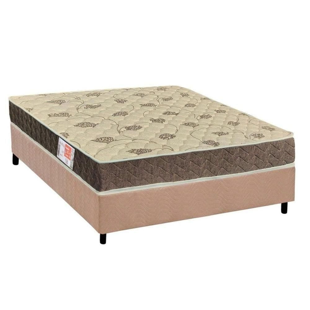 Conjunto Box Viúva: Colchão Espuma Orthoflex D33 Comfortpedic + Base Crc Suede Clean(128x188)