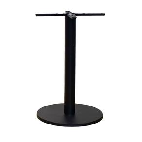 Base De Mesa De Jantar Redonda Pisa Beta Fratini 72 Cm Altura Em Aço Cor Preto Com Disco Redondo