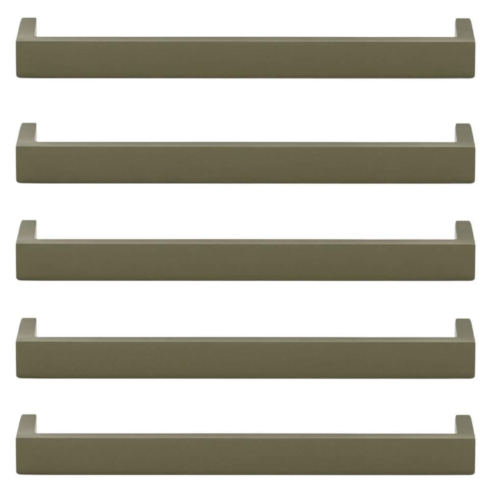 Kit 5 Puxadores Alça Sobrepor Bronze 23cm Minimalista Gavetas Cômodas Piauí Torralba