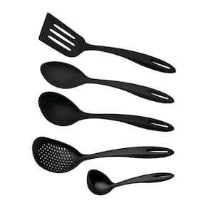 Jogo De Utensílios Tramontina Ability Em Nylon Preto - 05 Peças