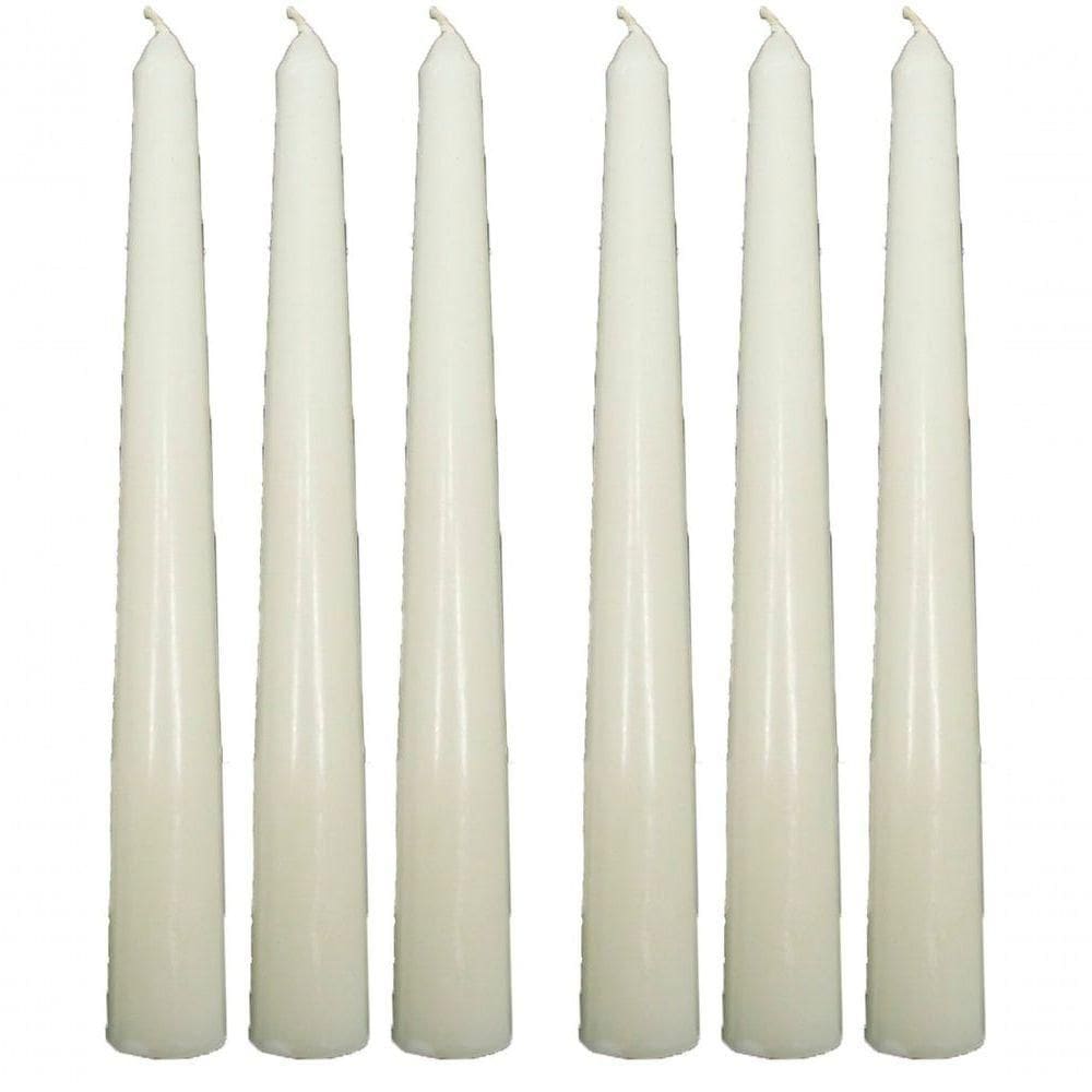 Conjunto 9 Vela Natalina Decoração Branca Para Castiçal 21cm