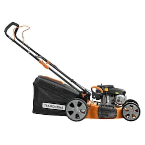 Cortador De Grama A Gasolina Tramontina Cc46m Com Diâmetro De Corte De 460 Mm Motor 141 Cc Chassi Metálico E Recolhedor