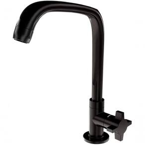 Torneira De Mesa Para Cozinha Com Bica Móvel Fitt Cross 1167 F64 Preta