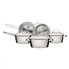 Jogo Panelas Tramontina Allegra Aço Inox Fundo Triplo 5 Peças Tramontina