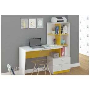 Mesa De Computador Elisa C- 2 Gavetas E 6 Nichos Nature - Permóbili