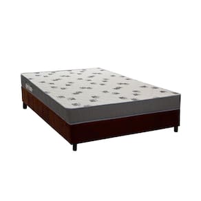 Conjunto Box Casal Colchão Espuma Ortobom D33 Light Saúde + Base Crc Suede Brown 138x188