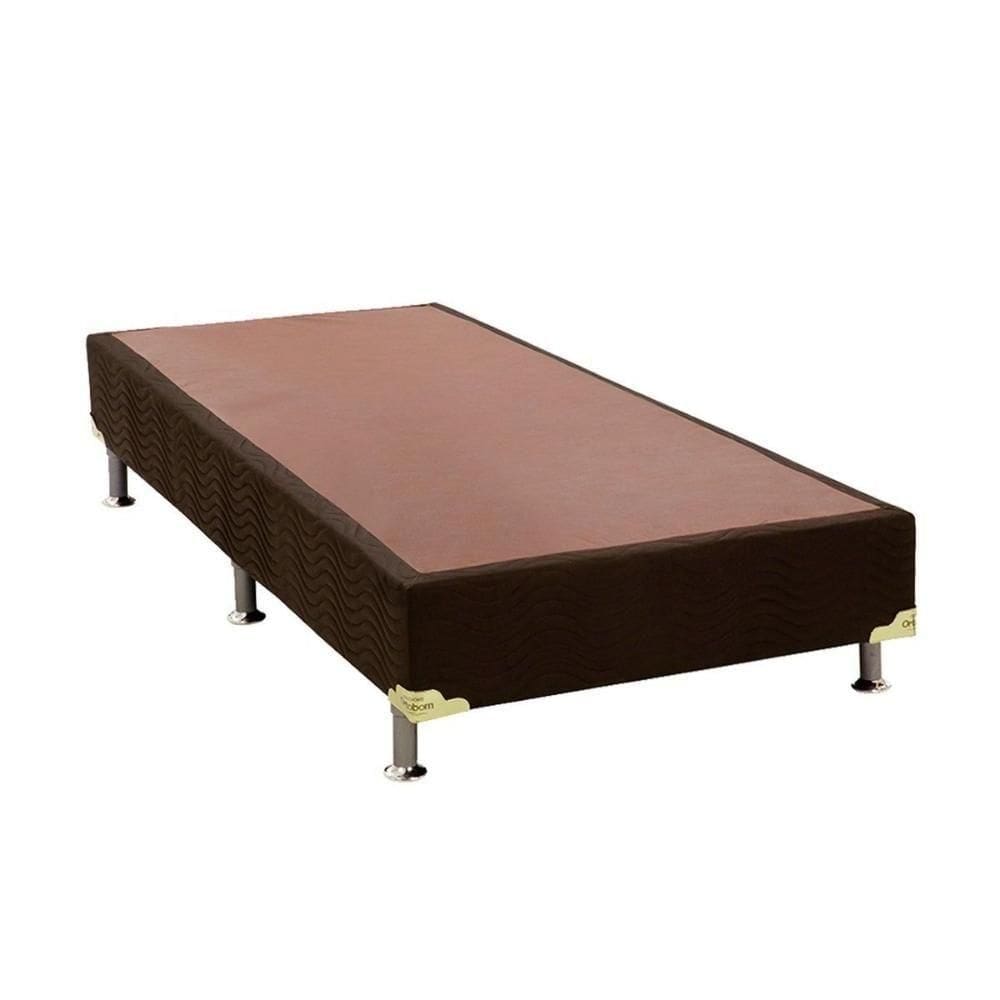 Cama Box Base Solteiro- 0,69x1,88x0,23 Americana Suede Brown (solteiro- 0,69x1,88x0,23) - Ortobom
