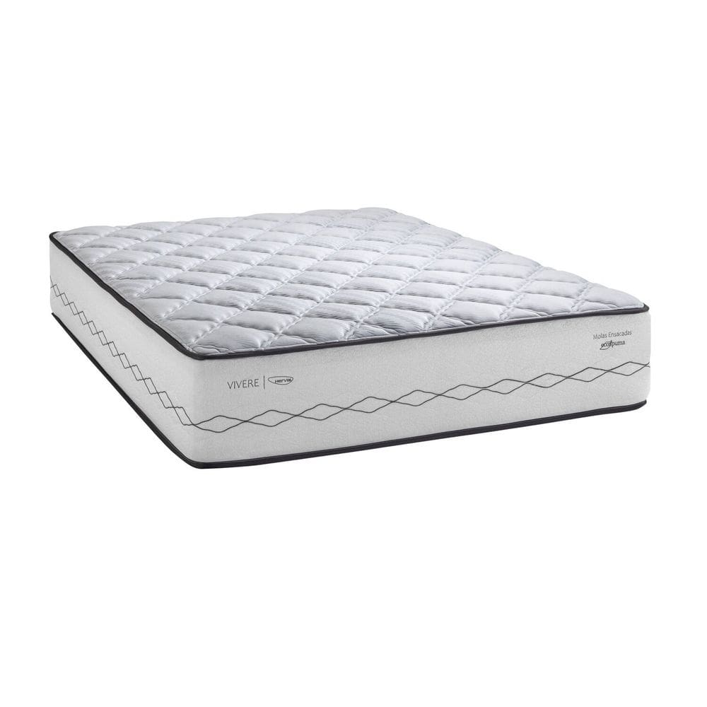 Colchão Casal Molas Ensacadas Argent Herval Branco
