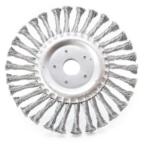 Escova De Aço Inox Circular Rotativa Torcida 7 180mm