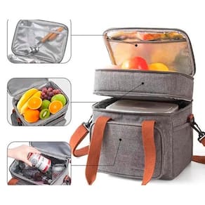 Bolsa Térmica Porta Lanche Marmita Compacta