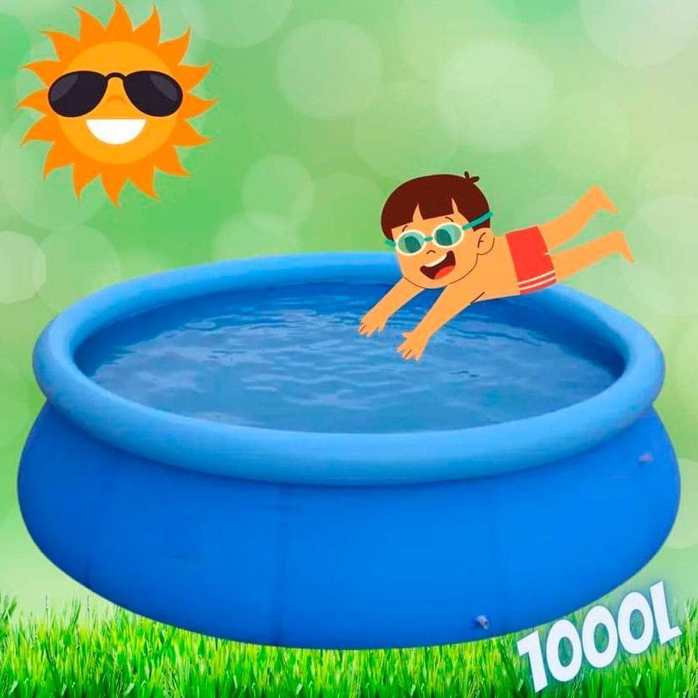 Piscina 1000L Infantil Resistente Para Diversão