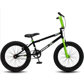 Bicicleta Aro 20 Bmx Pro-X Infantil Série 1 - Preto+Verde