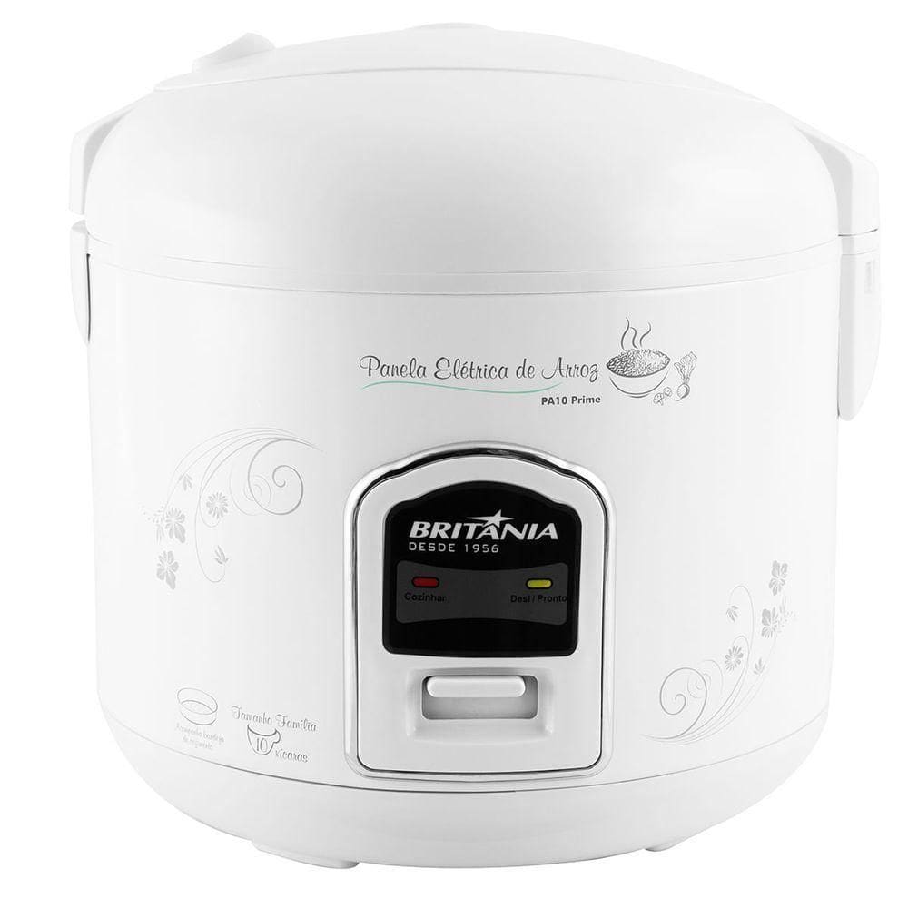 Panela De Arroz Elétrica Britânia 10 Xícaras 4L PA10 Prime 110V