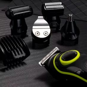 Aparelho 5 Em 1 Barbeador Elétrico Corte Recarregável Kit