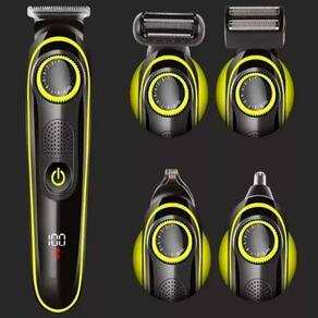 Barbeador Kit 5 Em 1 Portátil Corte Corpo Nariz