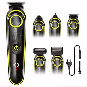 Aparelho 5 Em 1 Barbeador Elétrico Corte Recarregável Kit