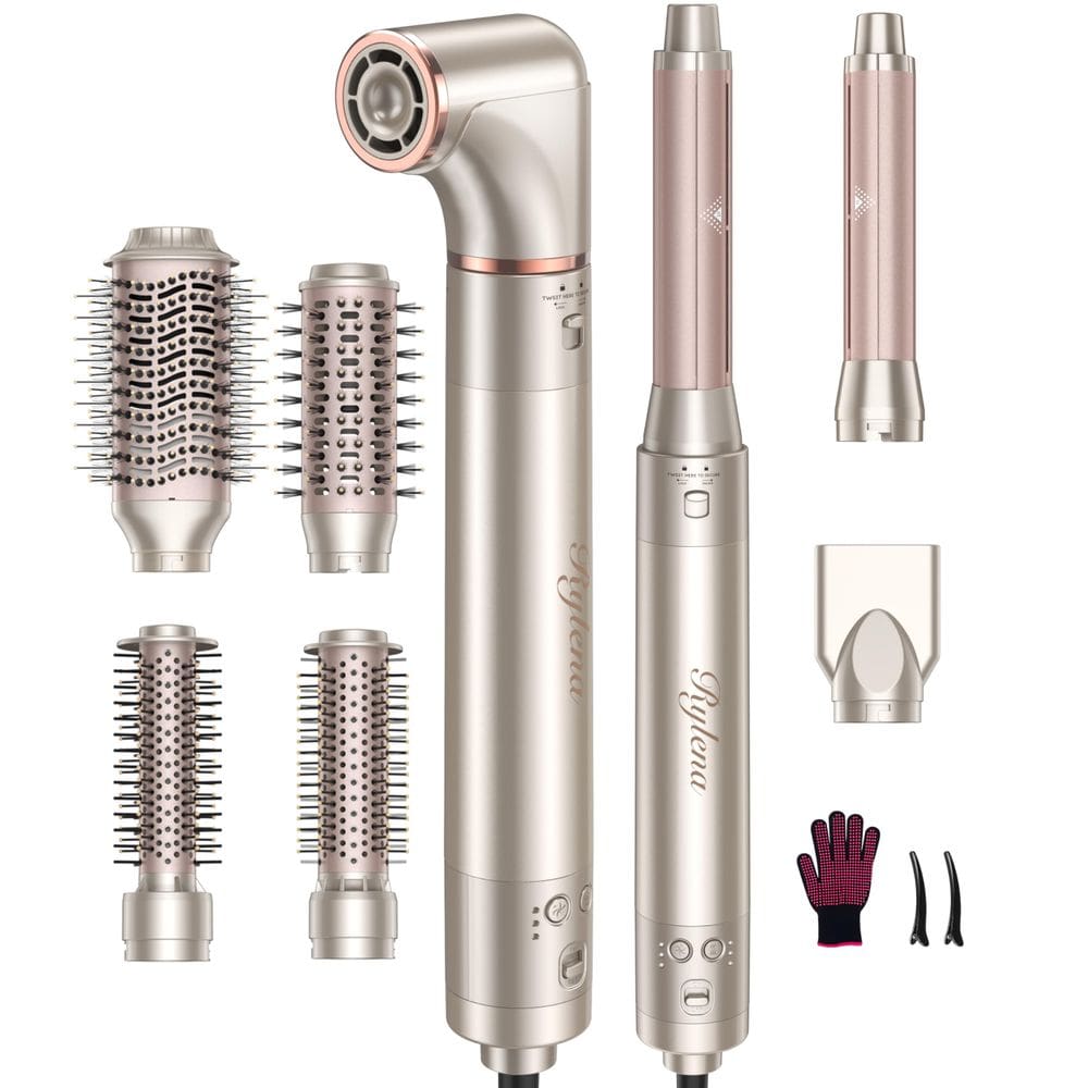 Escova para secador de cabelo Rylena Deluxe 8 em 1 Air Styler Pro 2025