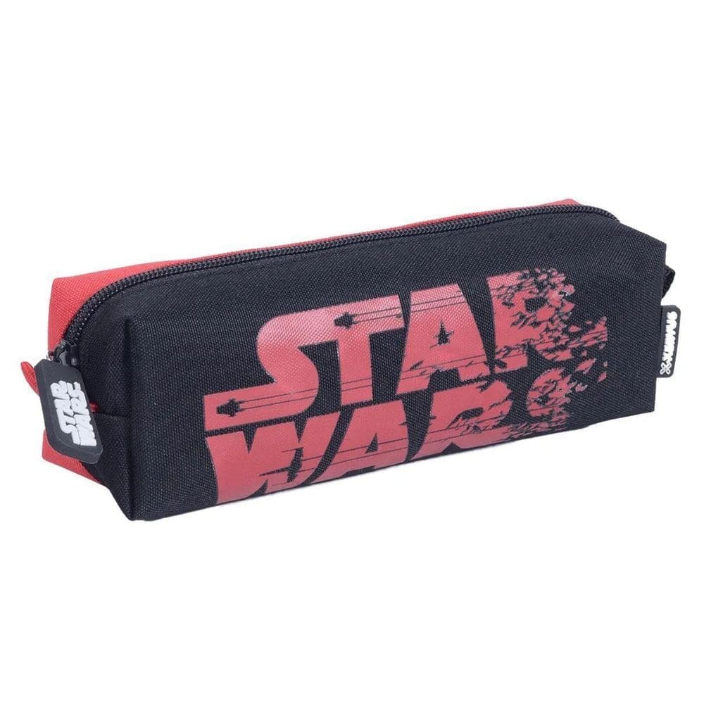 Estojo Escolar Simples Star Wars Preto E Vermelho - Xeryus