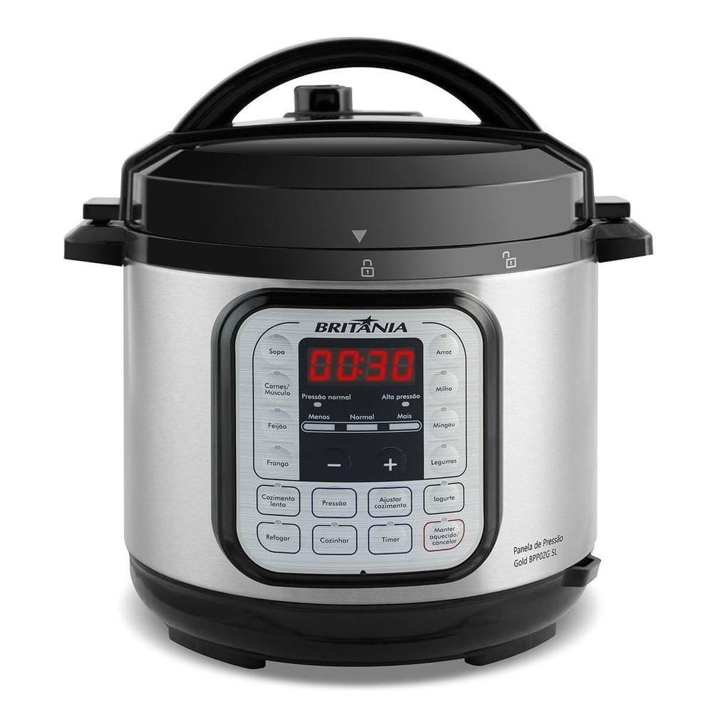 Panela De Pressão Britânia BPP02G Gold 5L900W 110V