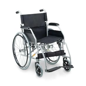 Cadeira De Rodas Dobrável Compacta em Aço Carbono até 120 Kg D100 Dellamed