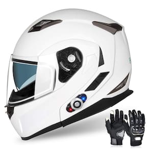 Capacete Bluetooth para motocicleta FreedConn BM2-S White (M)