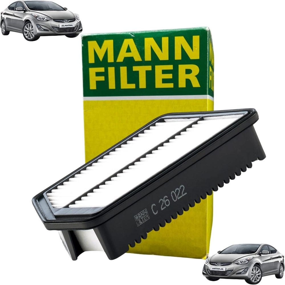 C 26 022 - Filtro De Ar - Creta 2017 A 2024 / Elantra 2011 A 2016 / I30 2013 A 2016 / Cerato 2013 A 2024 - Mann Filter