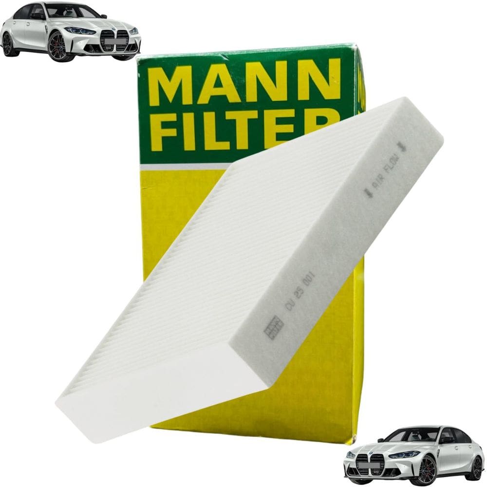 Cu25001 - Filtro De Cabine - M3 2015 A 2024 / Serie 1 2011 A 2016 / Serie 2 2014 A 2016 / Serie 3 2012 A 2024 / Serie 4 2013 A 2017 - Mann Filter
