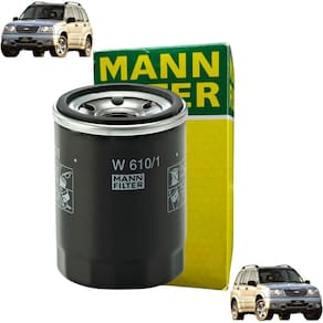 W610/1 - Filtro De Óleo - Tracker 2007 A 2008 / Grand Vitara 2008 A 2013 / Rav4 2005 A 2013 - Mann Filter