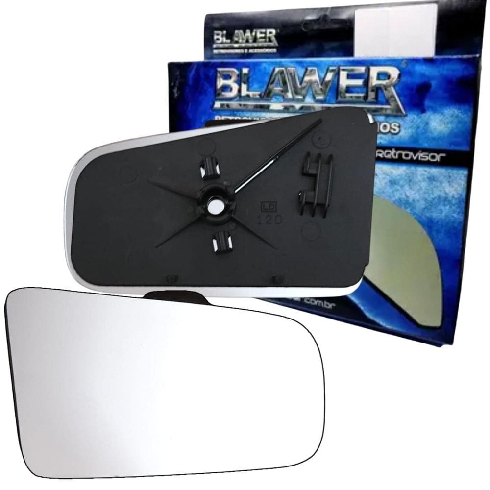 97214 - Vidro Espelho Retrovisor Lado Direito Com Base Chevette Chevy Marajo 1987 A 1993 - Blawer