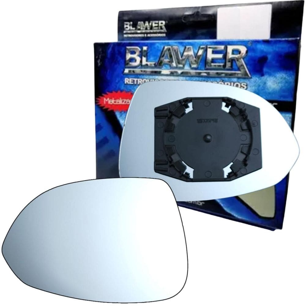 97136 - Vidro Espelho Retrovisor Lado Esquerdo Com Base Idea 2011 a 2015 - Blawer