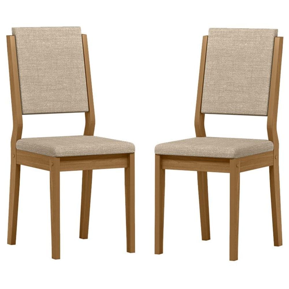 Cadeira para Mesa de Jantar Carol Kit 2 peças Ype Linho Areia  – New Ceval