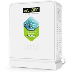 Conversor de tensão UMI 2000W Step Down 220V para 110V com modo automático